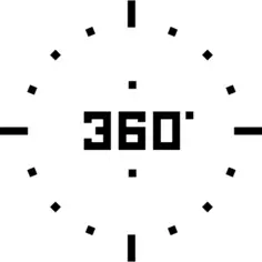 360 degrees