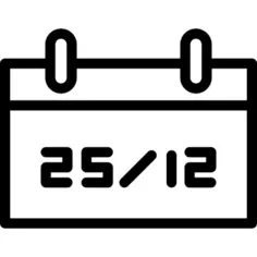 日历12月25日圣诞节