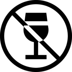 No alcohol