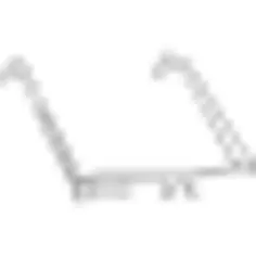 Google glasses thin tool symbol from upper frontal view