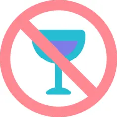 No alcohol