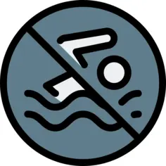 No swimming
