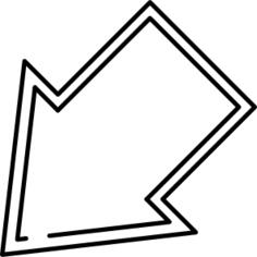 Diagonal arrow
