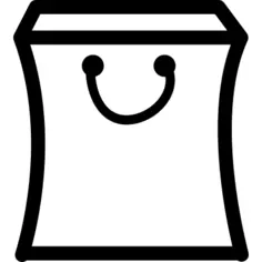 Shopping bag with handle variant