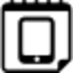 Tablet reminder symbol on calendar page