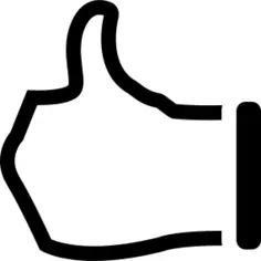 Like hand sign outline variant