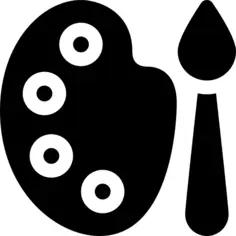 绘画调色板