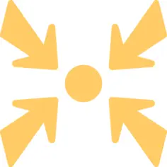 Arrows to the  center