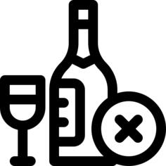 No alcohol