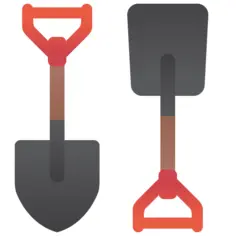 Triangle shovel