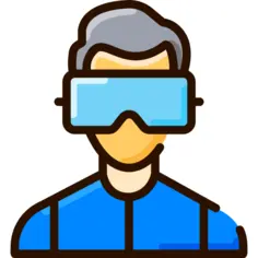 Virtual reality glasses