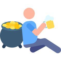 喝