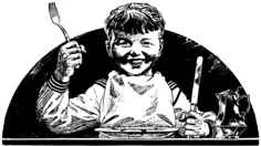 Kid at a meal