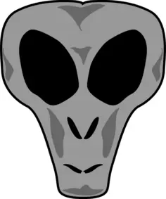 Alien's head vector image