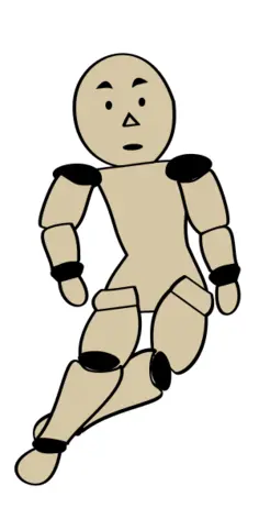 Wooden puppet image