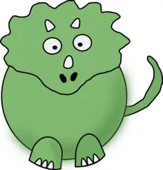 Green dino