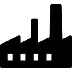 Factory silhouette vector image
