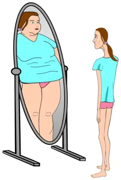 Body dysmorphia cartoon