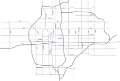 Street map of Wichita Kansas