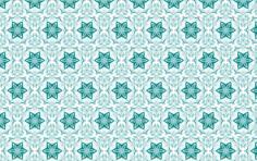 Seamless pattern with green flowers