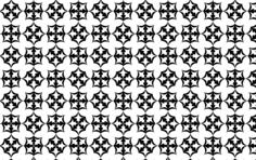 Seamless ornamental flourish design pattern