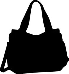 Handbag vector silhouette