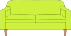 Sofa in green color
