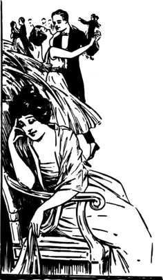 Sad lady at the ball