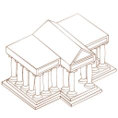 Vintage university building