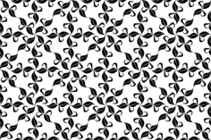 Background pattern with black leaves