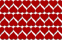 Red hearts pattern