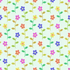 Floral pattern on white background vector image