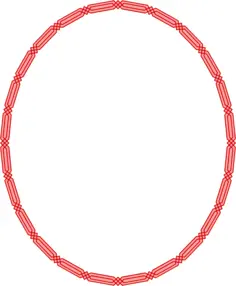 Oval Egyptian frame