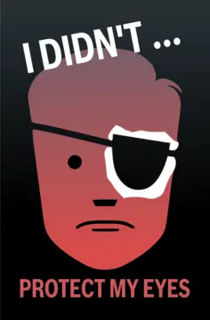 Eye protection poster
