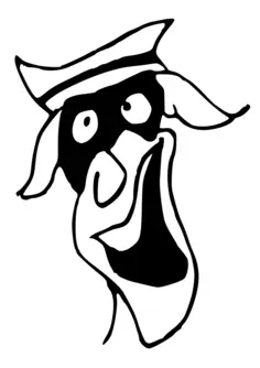 Cartoon head vector clip art