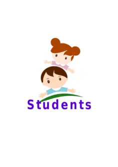 Kids with ''students'' lettering