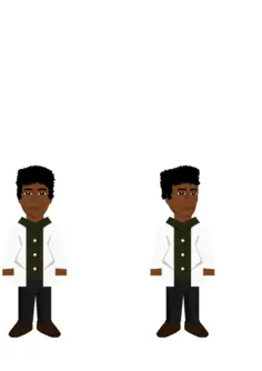 African men in white coats