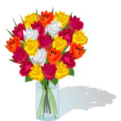 Bouquet in a glass