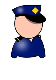 Policeman vector symbol
