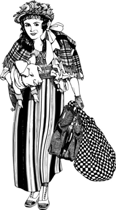 Lady with a pig