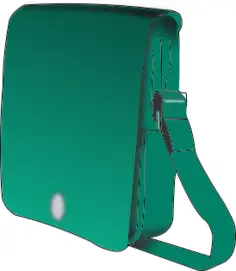 Green man handbag