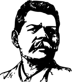 Maxim Gorky vector illustration