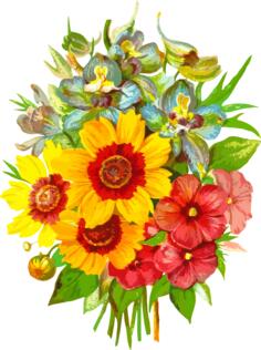 Painted bouquet