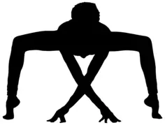 Male doing yoga