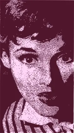 Audrey Hepburn vector image