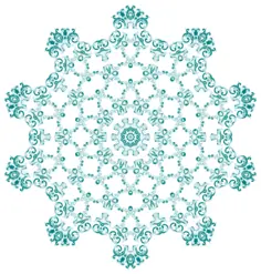 Flowery green pattern