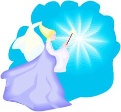 Fairy with magic stick
