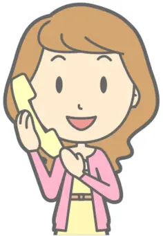 Woman using telephone