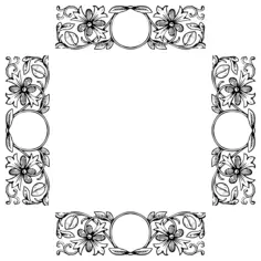 Four decorative dividers