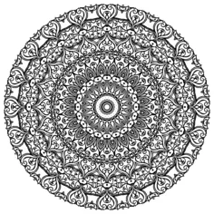 Flower-filled decorative icon